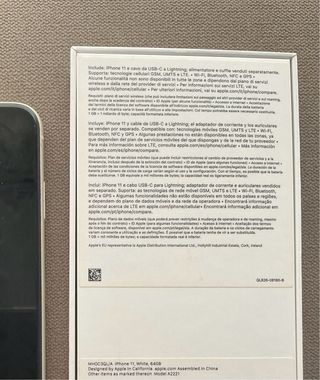 iPhone 11 64GB Blanco precio negociable