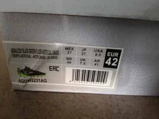 Botas Fútbol Joma Aguila 2231 Negro Verde Flúor