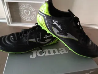 Botas Fútbol Joma Aguila 2231 Negro Verde Flúor