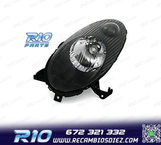 FARO IZQ PARA NISSAN MICRA K12 03-07 FONDO NEGRO