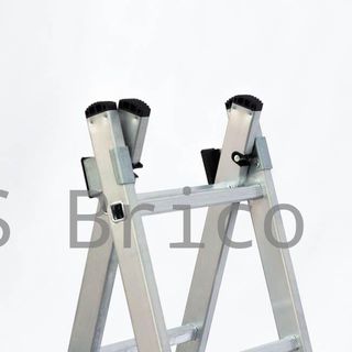 Escalera Aluminio 2X10 - 2,88+2,88 M - 58-58x25mm