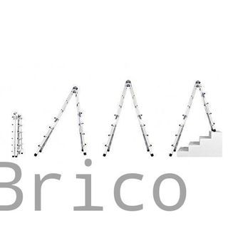 Escalera Telescópica Aluminio 4+4 Pestaña