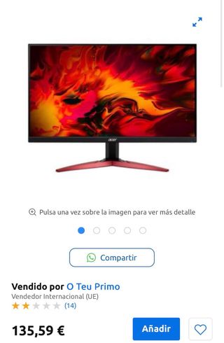 LLEVATELO HOY-Monitor Acer KG241Y 23.8 Full HD