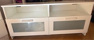 Mueble TV IKEA BRIMNES blanco 120x41x53 cm