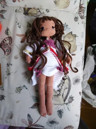 Muñeca Hada Crochet Bosque