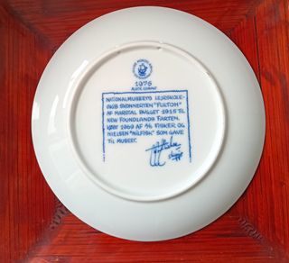 Prato Colecionável Lise 1976 Navio Fulton