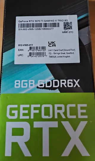 MSI GeForce RTX 3070 Ti GAMING X TRIO 8G