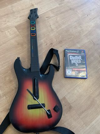 Guitar Hero 5 PS2 + Guitarra