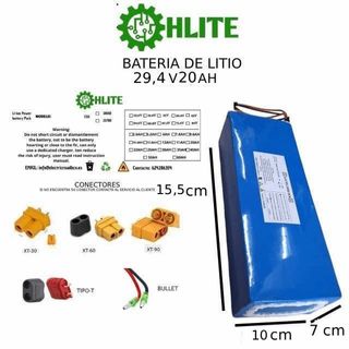 Batería Litio 29,4V 20Ah HLITE