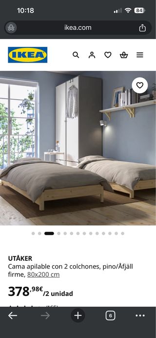 Cama apilable UTÅKER IKEA