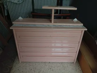 Muebles de habitación color rosa