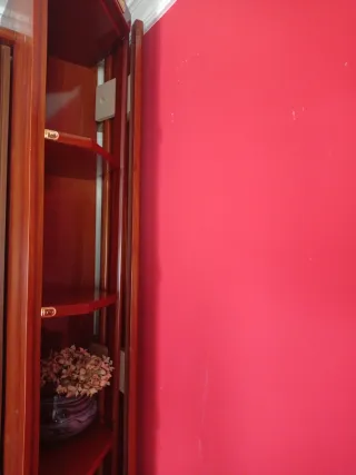 Armario esquinero de madera altillo desmontable