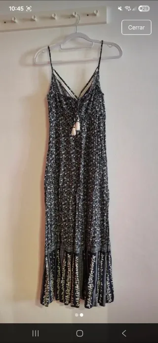 Vestido largo estampado floral T. 36