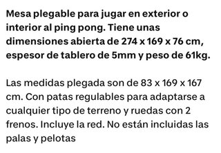 Mesa Ping Pong Profesional Decathlon Pongori 530