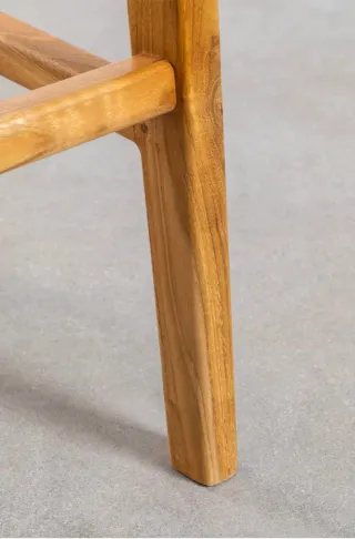 Taburete Madera Teca y Rattan Sklum NUEVOS