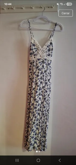 Vestido largo estampado floral T.36