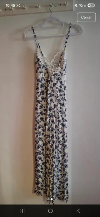 Vestido largo estampado floral T.36