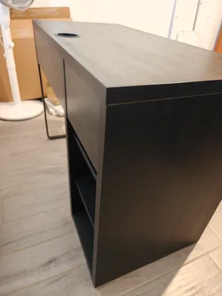 Scrivania Ikea MICKE marrone-nero
