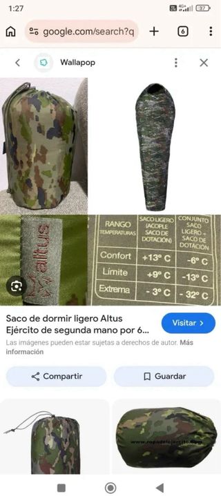 Saco de dormir gordo ejercito de tierra