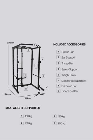 Rack de gimnasio con Smith Multipower