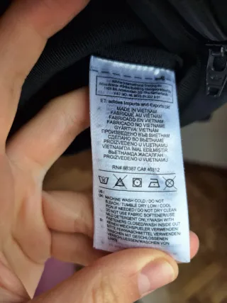 Chaqueta Adidas cremallera negra Talla S