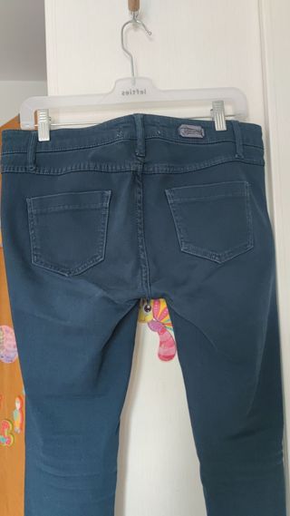 Pantalón denim elástico mujer Stradivarius Talla L