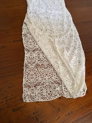 Vestito copricostume bianco traforato