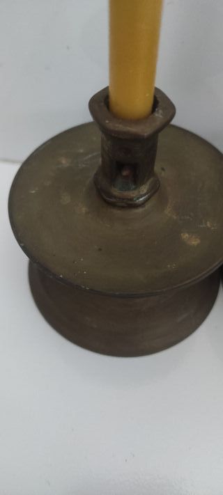 Juego de 2 candelabros dorados