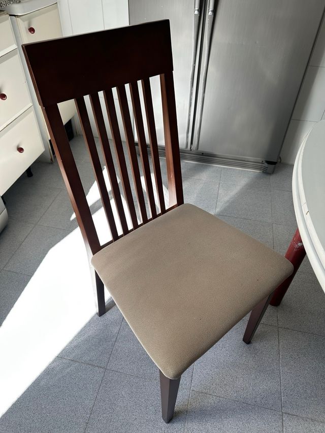 Mesa y 4 Sillas Cocina Madera