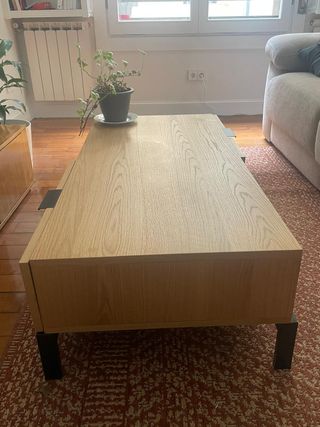 Mesa Banak de centro madera y metal