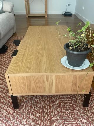 Mesa Banak de centro madera y metal