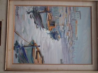 Pintura original al óleo sobre tabla alberch