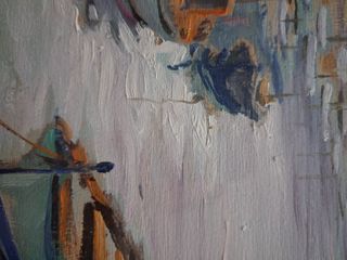 Pintura original al óleo sobre tabla alberch