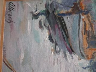 Pintura original al óleo sobre tabla alberch
