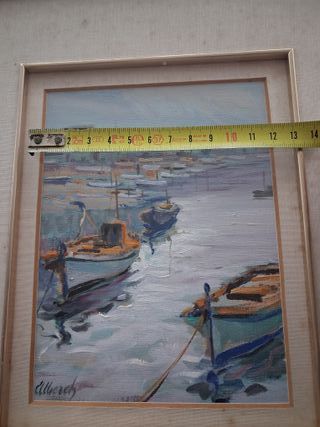 Pintura original al óleo sobre tabla alberch