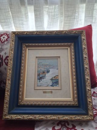 Pintura original al óleo sobre tabla alberch