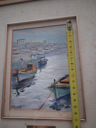 Pintura original al óleo sobre tabla alberch