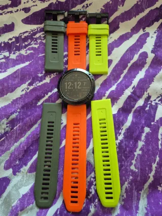 Garmin Fénix 6X Sapphire DLC - Cristal Zafiro