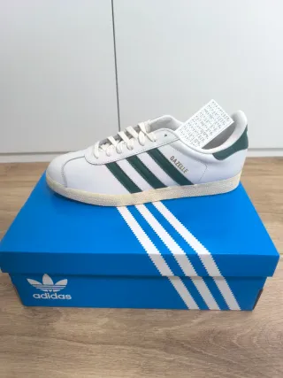 Adidas Gazelle Blancas Piel Talla 44 Nuevas