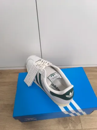Adidas Gazelle Blancas Piel Talla 44 Nuevas