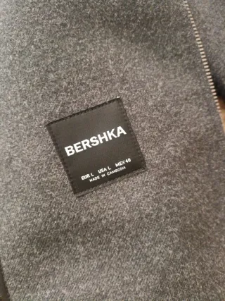 Chaqueta gris hombre Bershka