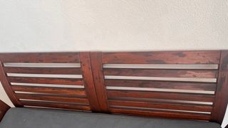 Banco de madera maciza para jardín