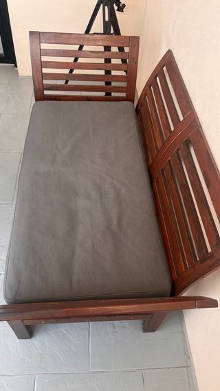 Banco de madera maciza para jardín