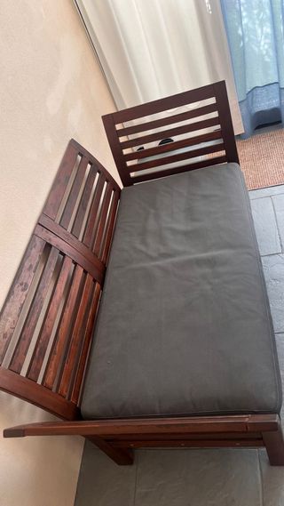 Banco de madera maciza para jardín