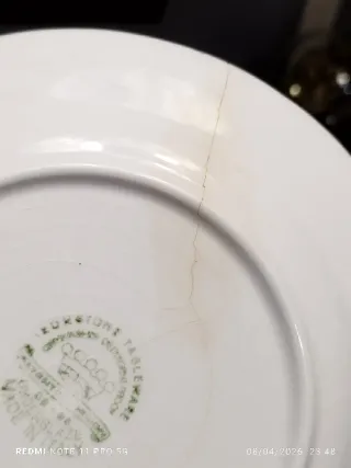 8 Platos Postre Porcelana Italiana Iristone