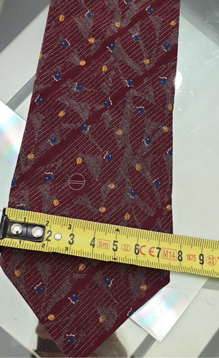 Cravatta Borbonese 100% Seta Burgundy Vintage