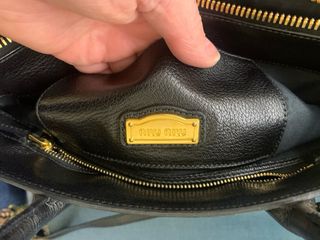 Borsa Miu Miu Pelle Bianco/Nero