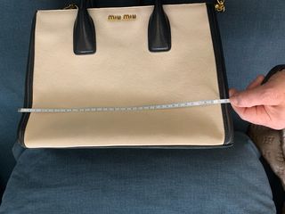 Borsa Miu Miu Pelle Bianco/Nero