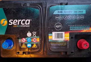 Batería Serca AGM 70Ah 720A(EN)