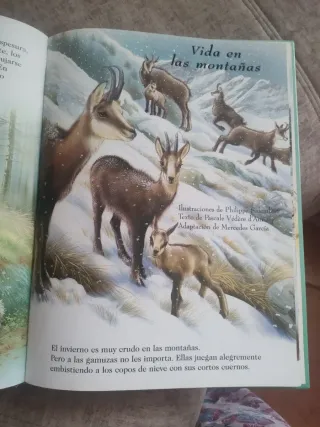 Libro sobre animales en naturaleza
